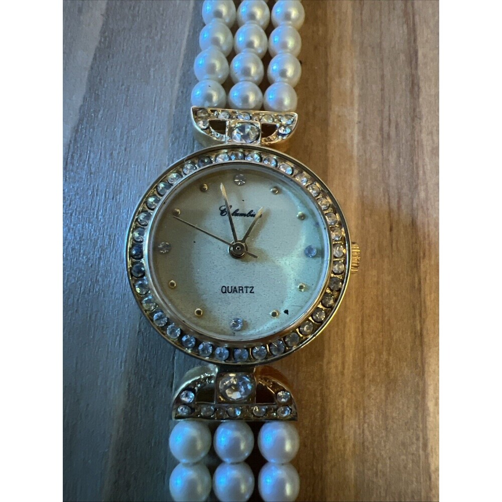 Columbine Pearl Ladies Watch New Battery